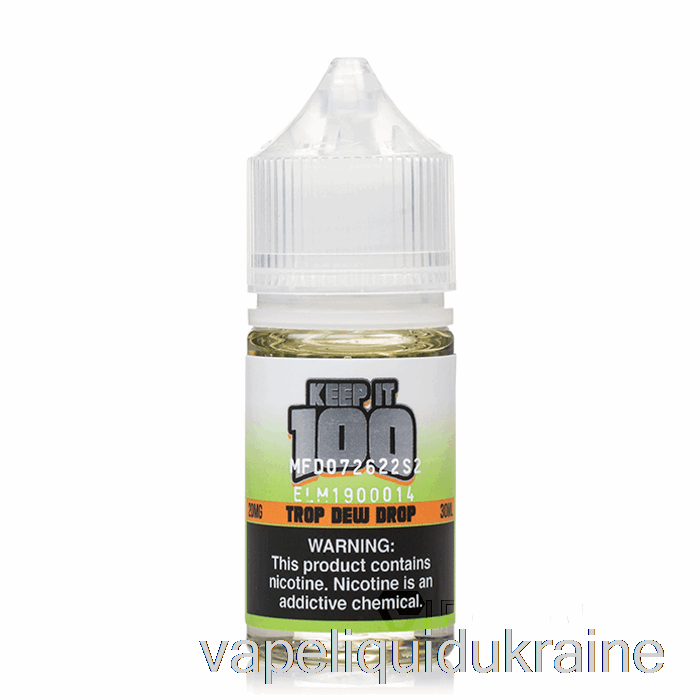 Vape Liquid Ukraine Trop Dew Drop - Keep It 100 Salt - 30mL 50mg